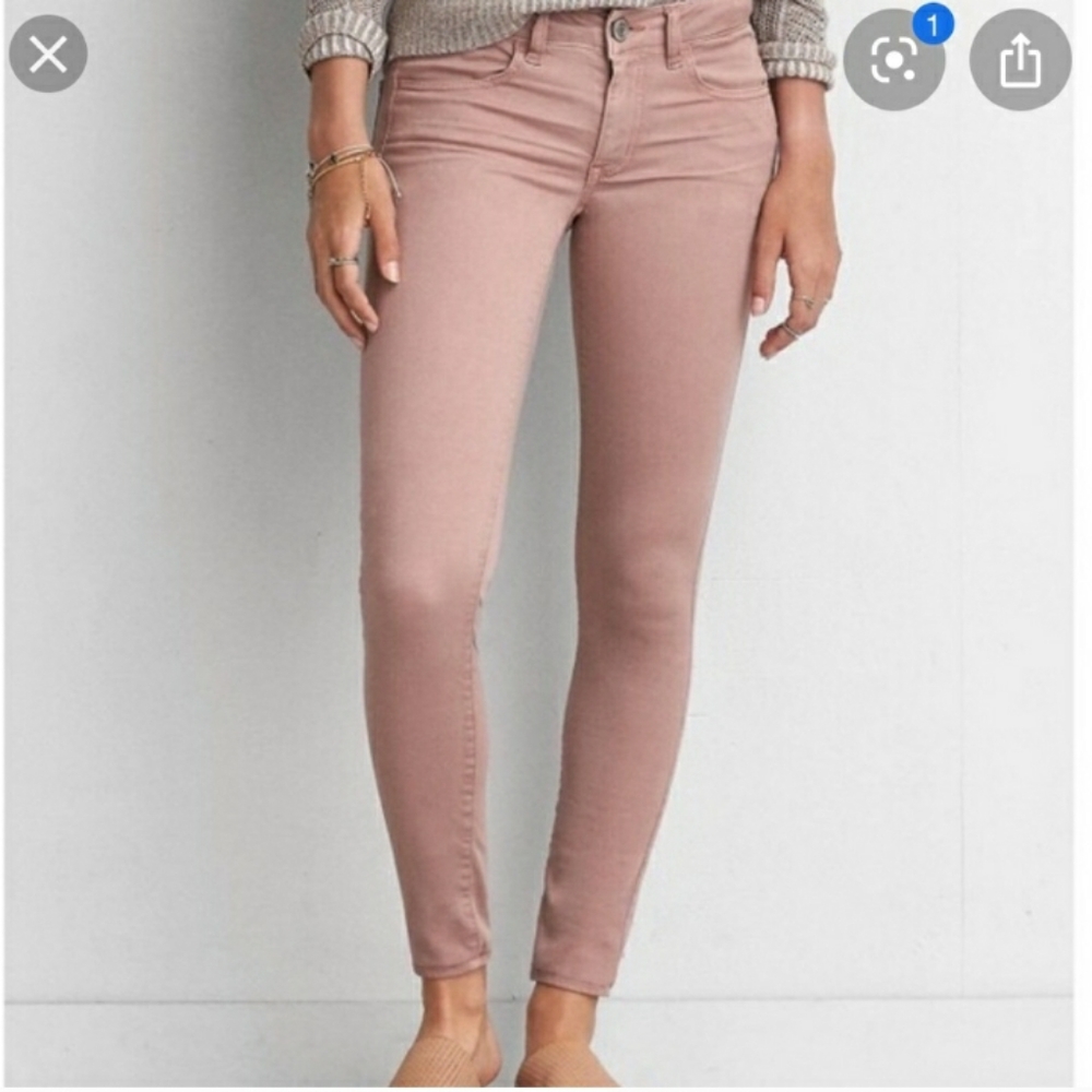 AE 360° Super Stretch Dusty Rose Jeggings